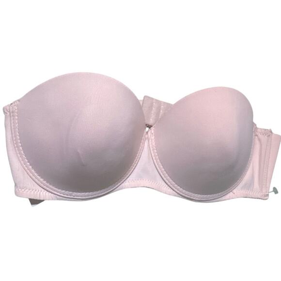 Brand New Sophie B Women's 36B 3 Slight Push Up Bra Bandeau Blush Pink - Picture 2 of 7